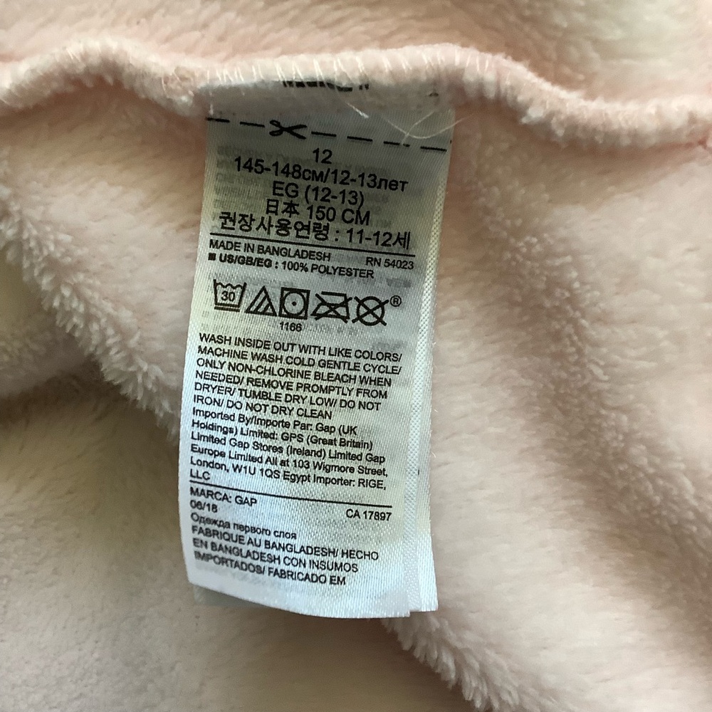 GAP Soft Pink Kid’s Robe - Picture 6 of 7